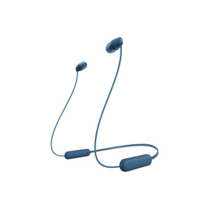 Sony WI-C100 Auscultadores Sem fios Intra-auditivo Chamadas Música Bluetooth Azul