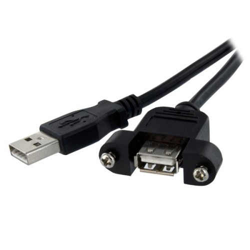 StarTech.com Cabo USB de montagem em painel de 30 cm A para A - F M