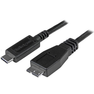 StarTech.com USB31CUB1M cabo USB USB 3.2 Gen 2 (3.1 Gen 2) 1 m USB C Micro-USB B Preto