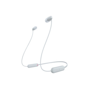 Sony WI-C100 Auscultadores Sem fios Intra-auditivo Chamadas Música Bluetooth Branco