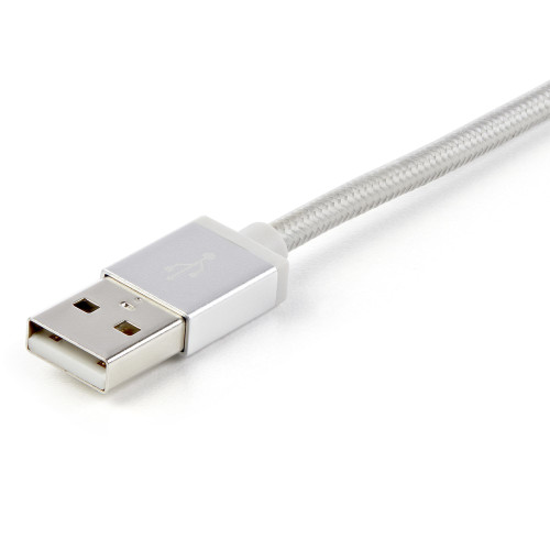 StarTech.com LTCUB1MGR cabo USB USB 2.0 1 m USB A Micro-USB B Prateado StarTech.com LTCUB1MGR cabo USB USB 2.0 1 m USB A Micro-USB B Prateado