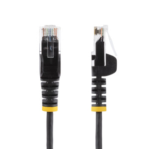 StarTech.com N6PAT200CMBKS cabo de rede Preto 2 m Cat6 U UTP (UTP) 2