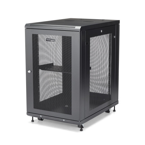 StarTech.com RK1833BKM armário rack 18U Rack independente para servidor Preto StarTech.com RK1833BKM armário rack 18U Rack independente para servidor Preto