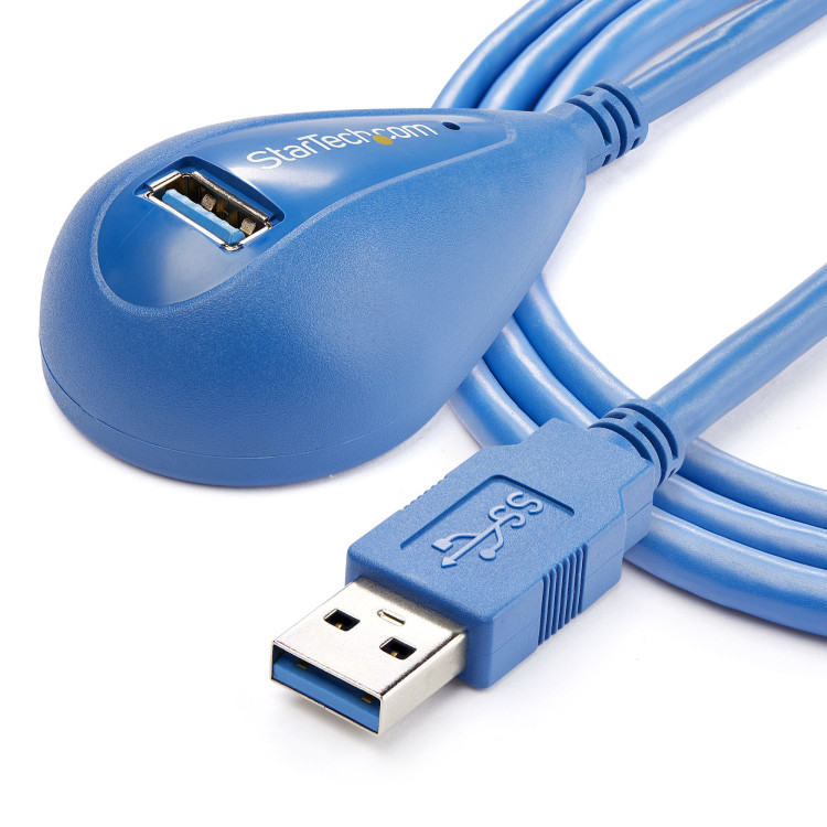 StarTech.com USB3SEXT5DSK cabo USB USB 3.2 Gen 1 (3.1 Gen 1) 1,5 m USB A Azul