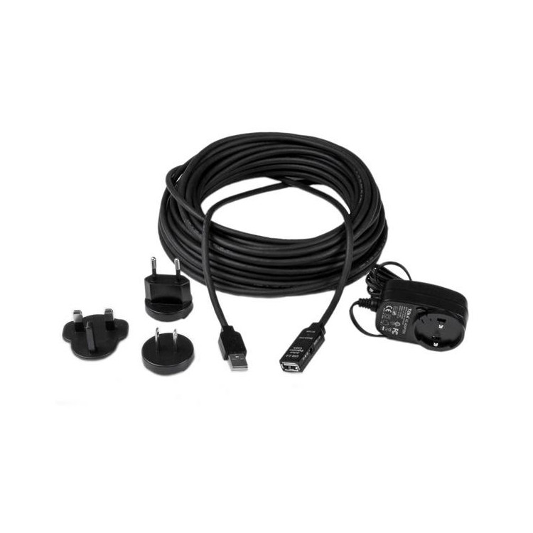 StarTech.com USB2AAEXT15M cabo USB USB 2.0 15 m USB A Preto