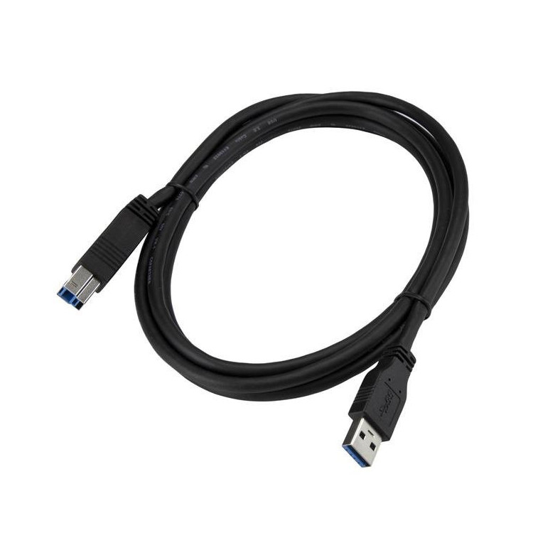 StarTech.com USB3CAB2M cabo USB USB 3.2 Gen 1 (3.1 Gen 1) 2 m USB A USB B Preto
