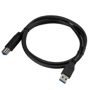 StarTech.com USB3CAB1M cabo USB USB 3.2 Gen 1 (3.1 Gen 1) 1 m USB A USB B Preto