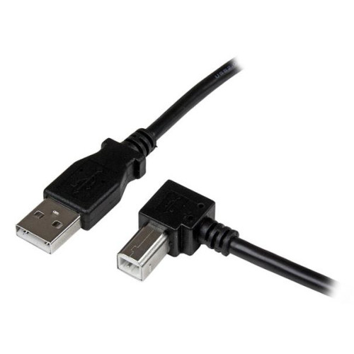 StarTech.com Cabo USB 2.0 A para B de ângulo para a direita de 2 m – M M StarTech.com Cabo USB 2.0 A para B de ângulo para a direita de 2 m – M M