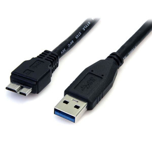 StarTech.com USB3AUB50CMB cabo USB USB 3.2 Gen 1 (3.1 Gen 1) 0,5 m USB A Micro-USB B Preto