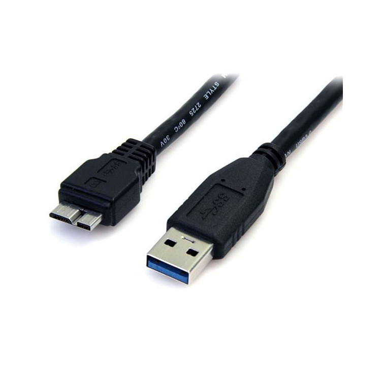 StarTech.com USB3AUB50CMB cabo USB USB 3.2 Gen 1 (3.1 Gen 1) 0,5 m USB A Micro-USB B Preto