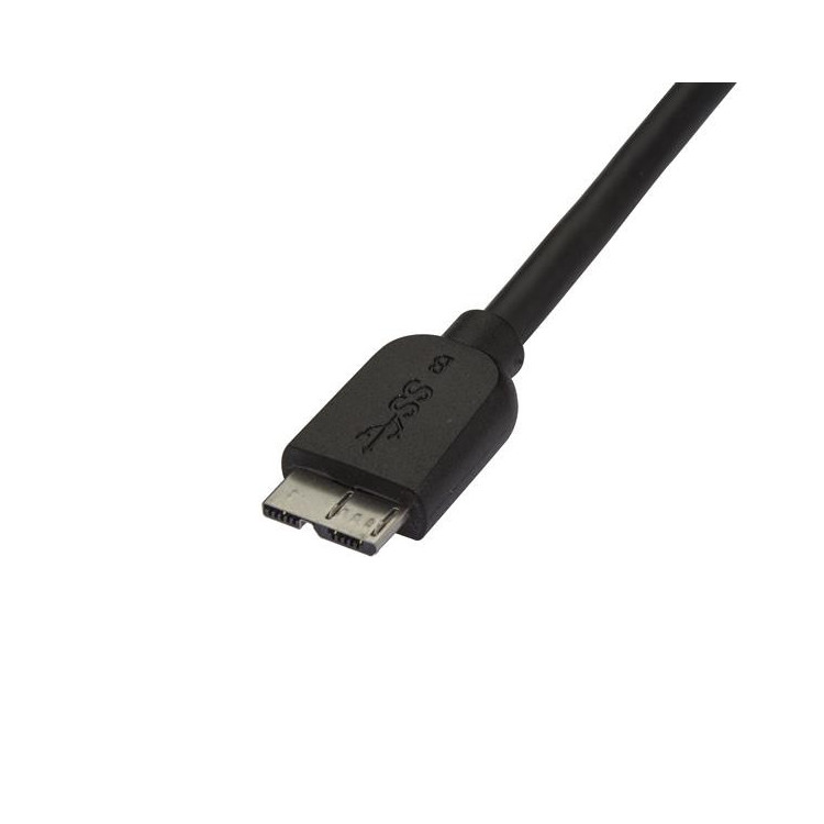 StarTech.com USB3AUB50CMS cabo USB USB 3.2 Gen 1 (3.1 Gen 1) 0,5 m USB A Micro-USB B Preto