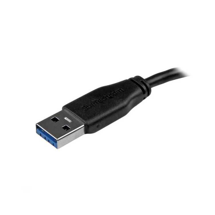 StarTech.com USB3AUB50CMS cabo USB USB 3.2 Gen 1 (3.1 Gen 1) 0,5 m USB A Micro-USB B Preto