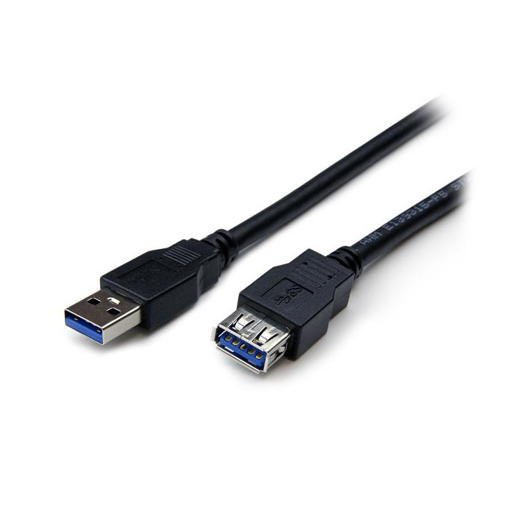 StarTech.com USB3SEXT2MBK cabo USB USB 3.2 Gen 1 (3.1 Gen 1) 2 m USB A Preto