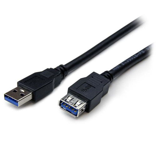 StarTech.com USB3SEXT2MBK cabo USB USB 3.2 Gen 1 (3.1 Gen 1) 2 m USB A Preto StarTech.com USB3SEXT2MBK cabo USB USB 3.2 Gen 1 (3.1 Gen 1) 2 m USB A Preto