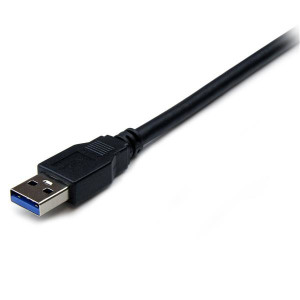 StarTech.com USB3SEXT2MBK cabo USB USB 3.2 Gen 1 (3.1 Gen 1) 2 m USB A Preto 2