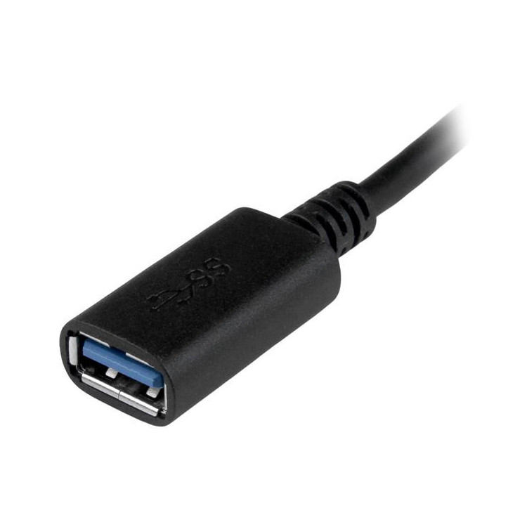 StarTech.com USB31CAADP cabo USB USB 3.2 Gen 1 (3.1 Gen 1) 0,15 m USB C USB A Preto