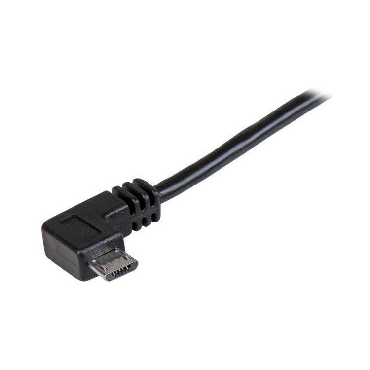 StarTech.com USBAUB50CMRA cabo USB USB 2.0 0,5 m USB A Micro-USB A Preto