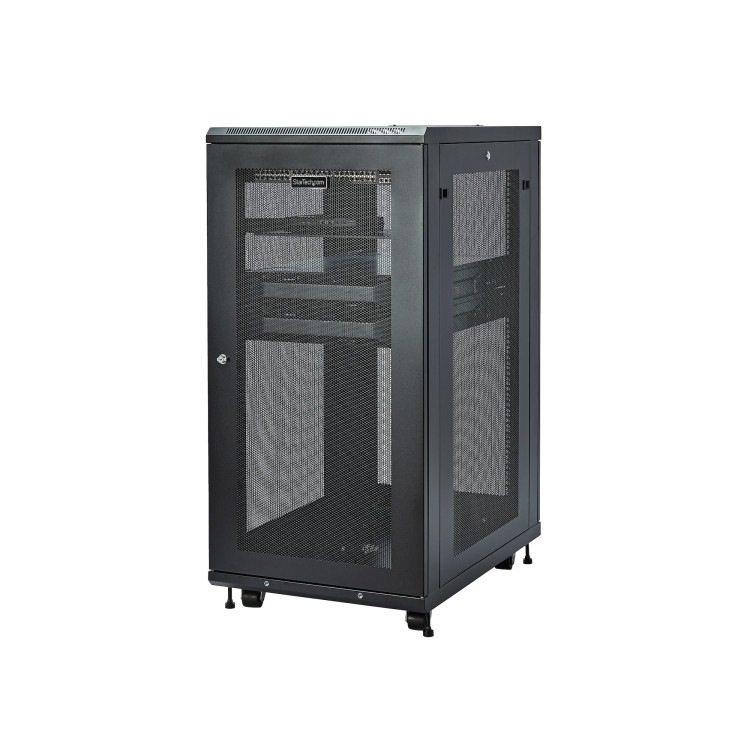 StarTech.com RK2433BKM armário rack 24U Rack independente para servidor Preto