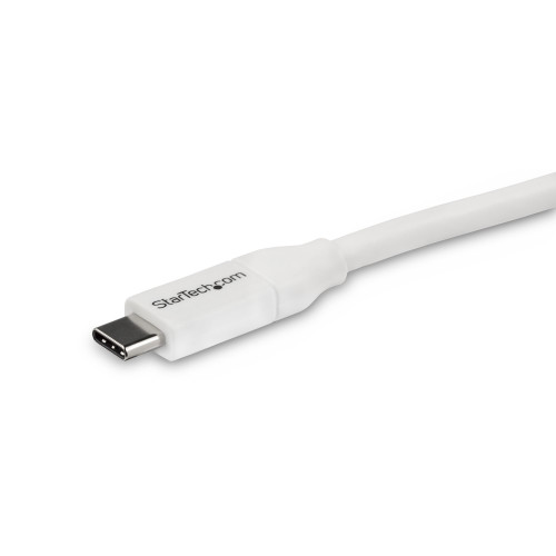 StarTech.com Cabo USB-C para USB-C com 5A PD - M M - Branco - 4 m - USB 2.0 - Certificação USB-IF StarTech.com Cabo USB-C para USB-C com 5A PD - M M - Branco - 4 m - USB 2.0 - Certificação USB-IF
