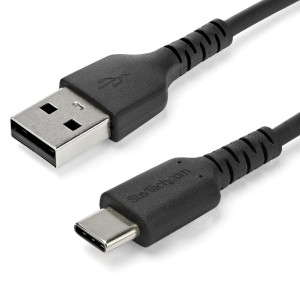 StarTech.com RUSB2AC1MB cabo USB USB 2.0 1 m USB A USB C Preto