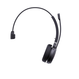 Yealink WH62 Mono Teams Auscultadores Sem fios Fita de cabeça Escritório Call center Micro-USB Suporte de carregamento Preto 2