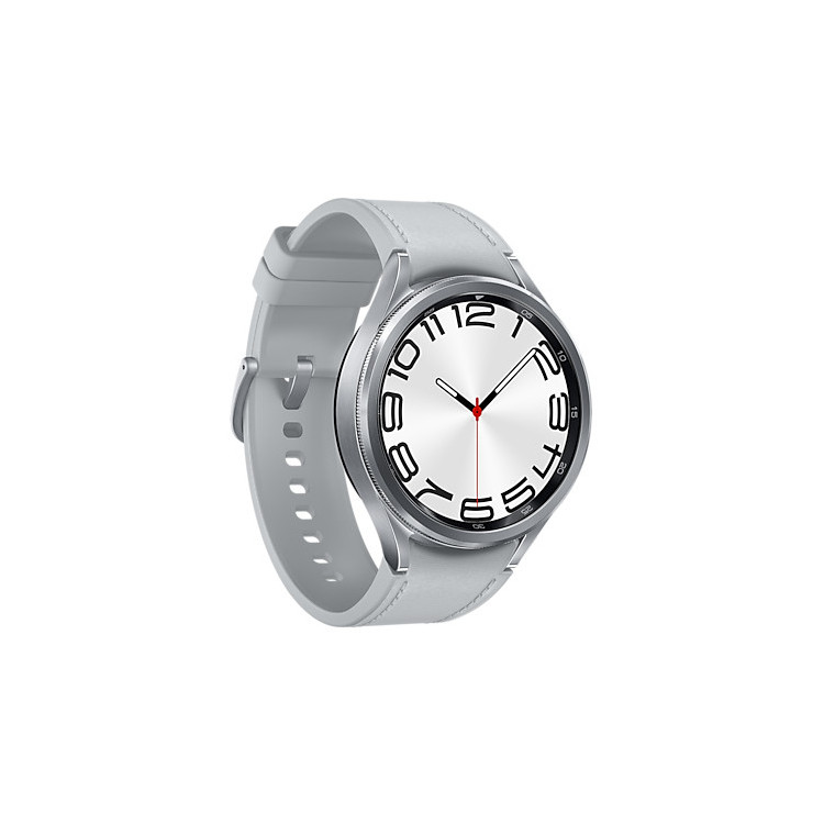 Samsung Galaxy Watch6 Classic SM-R965F 3,81 cm (1.5") OLED 47 mm Digital 480 x 480 pixels Ecrã táctil 4G Prateado Wi-Fi GPS