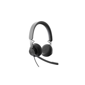 Logitech 981-000870 auscultador Auscultadores Com fios Fita de cabeça Chamadas Música USB Type-C Grafite 2