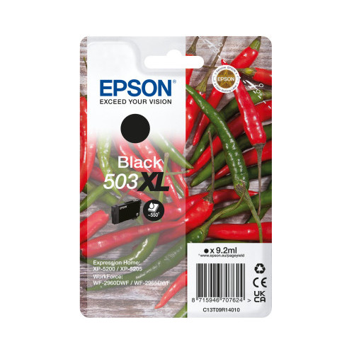 Epson 503XL tinteiro 1 unidade(s) Original Rendimento alto (XL) Preto Epson 503XL tinteiro 1 unidade(s) Original Rendimento alto (XL) Preto