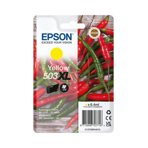 Epson 503XL tinteiro 1 unidade(s) Original Rendimento alto (XL) Amarelo Epson 503XL tinteiro 1 unidade(s) Original Rendimento alto (XL) Amarelo