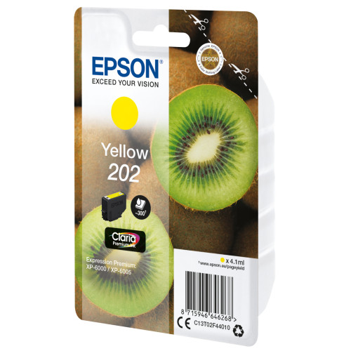Epson Kiwi 202 tinteiro 1 unidade(s) Original Rendimento padrão Amarelo Epson Kiwi 202 tinteiro 1 unidade(s) Original Rendimento padrão Amarelo