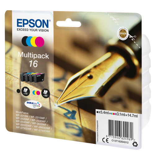 Epson Pen and crossword C13T16264022 tinteiro 1 unidade(s) Original Preto, Ciano, Magenta, Amarelo Epson Pen and crossword C13T16264022 tinteiro 1 unidade(s) Original Preto, Ciano, Magenta, Amarelo