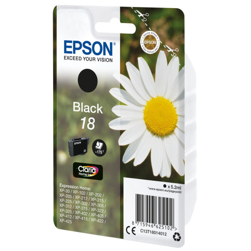 Epson Daisy C13T18014012 tinteiro 1 unidade(s) Original Rendimento padrão Preto Epson Daisy C13T18014012 tinteiro 1 unidade(s) Original Rendimento padrão Preto
