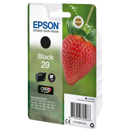 Epson Strawberry C13T29814012 tinteiro 1 unidade(s) Original Rendimento padrão Preto