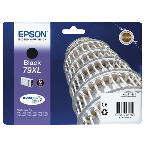 Epson Tower of Pisa 79XL tinteiro 1 unidade(s) Original Rendimento alto (XL) Preto Epson Tower of Pisa 79XL tinteiro 1 unidade(s) Original Rendimento alto (XL) Preto