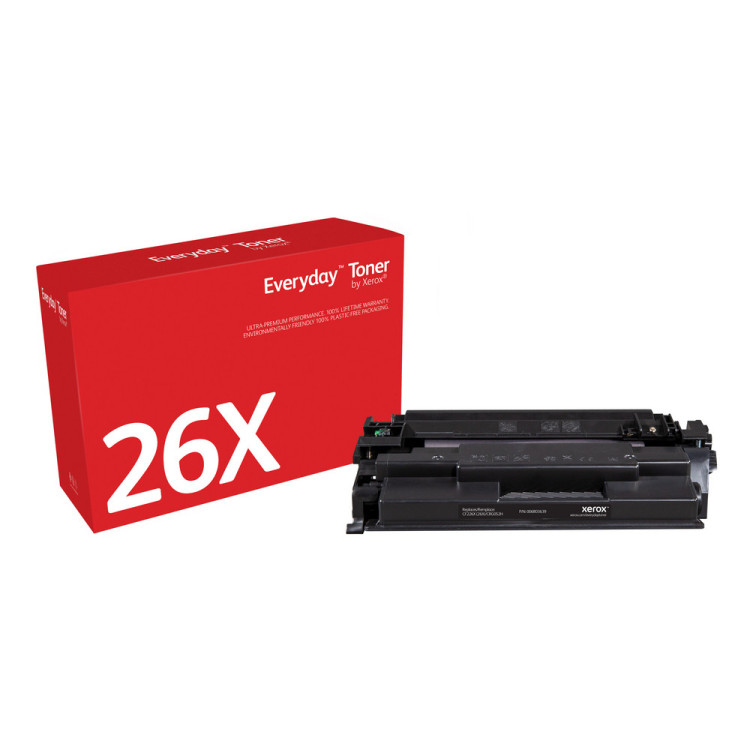 Toner Everyday™ Preto da Xerox compatível com HP 26X (CF226X), Capacidade alta