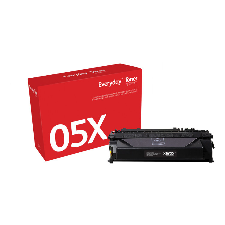 Toner Everyday™ Preto da Xerox compatível com HP 05X (CE505X), Capacidade alta
