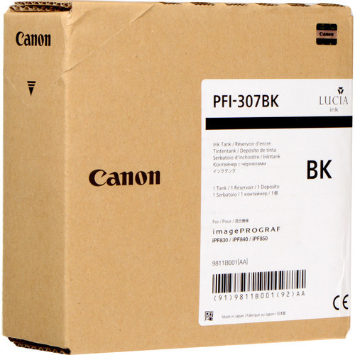 Canon PFI-307BK tinteiro Original Preto Canon PFI-307BK tinteiro Original Preto