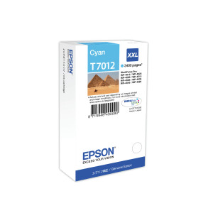 Epson Série WP4000 4500 Tinteiro XXL Cyan T13T7012 3,4k