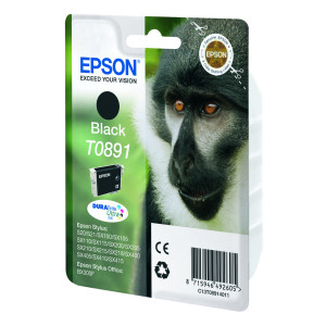 Epson Monkey Tinteiro Preto T0891 Tinta DURABrite Ultra (c alarme RF+AM) 2