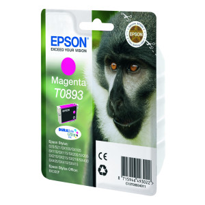 Epson Monkey Tinteiro Magenta T0893 Tinta DURABrite Ultra (c alarme RF+AM) 2