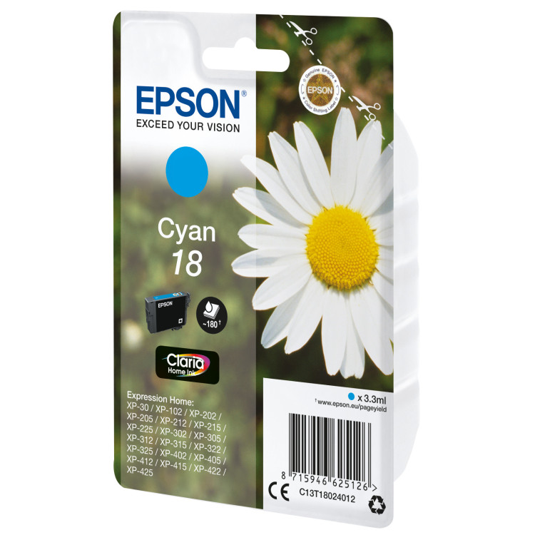 Epson Daisy C13T18024022 tinteiro 1 unidade(s) Original Ciano