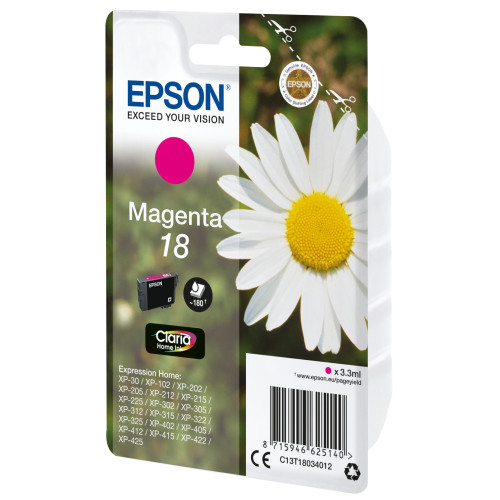 Epson Daisy C13T18034022 tinteiro 1 unidade(s) Original Magenta Epson Daisy C13T18034022 tinteiro 1 unidade(s) Original Magenta