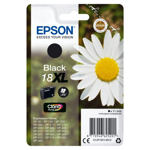 Epson Daisy C13T18114022 tinteiro 1 unidade(s) Original Rendimento alto (XL) Preto Epson Daisy C13T18114022 tinteiro 1 unidade(s) Original Rendimento alto (XL) Preto