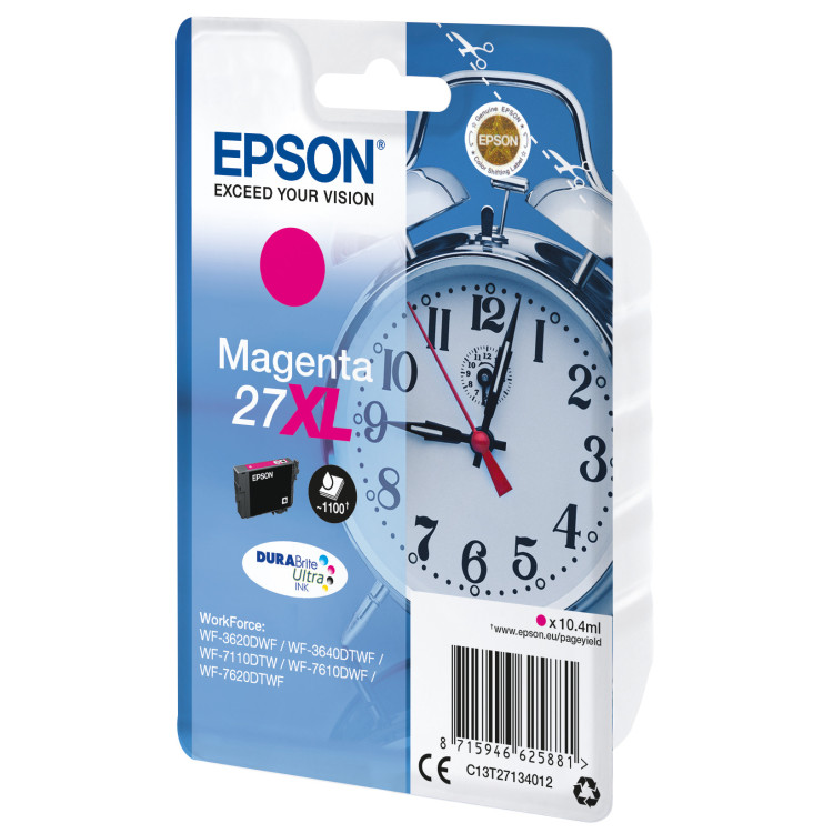 Epson Alarm clock C13T27134022 tinteiro 1 unidade(s) Original Rendimento alto (XL) Magenta