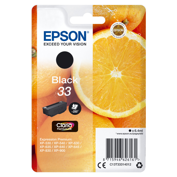 Epson Oranges C13T33314022 tinteiro 1 unidade(s) Original Preto