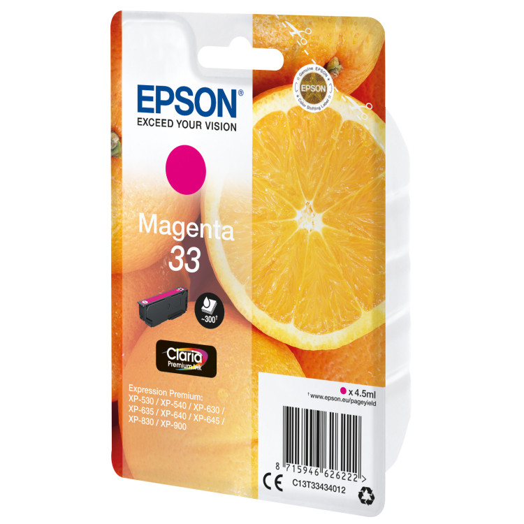 Epson Oranges C13T33434022 tinteiro 1 unidade(s) Original Magenta
