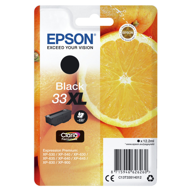 Epson Oranges C13T33514022 tinteiro 1 unidade(s) Original Rendimento alto (XL) Preto