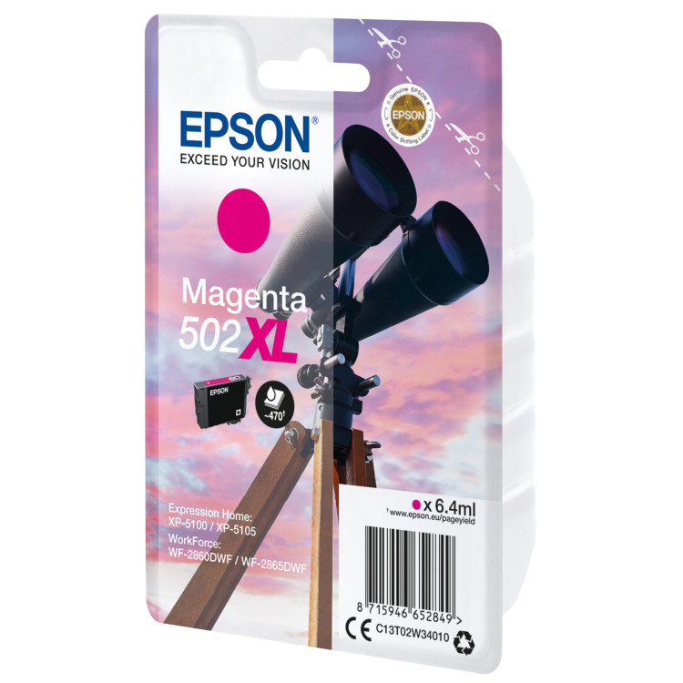 Epson 502XL tinteiro 1 unidade(s) Original Rendimento alto (XL) Magenta