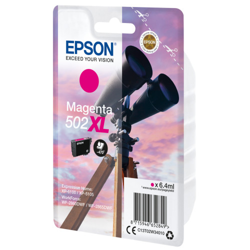 Epson 502XL tinteiro 1 unidade(s) Original Rendimento alto (XL) Magenta Epson 502XL tinteiro 1 unidade(s) Original Rendimento alto (XL) Magenta