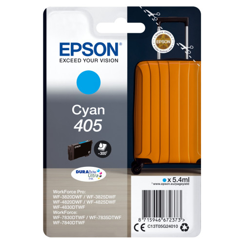Epson 405 tinteiro 1 unidade(s) Original Rendimento padrão Ciano Epson 405 tinteiro 1 unidade(s) Original Rendimento padrão Ciano